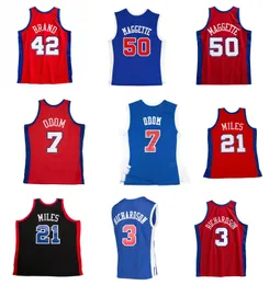 Elton Brand Clipper Basketball Trikot Los Lamar Odom Angeles Miles Corey Maggette Quentin Richardson Throwback Trikots Rot Blau Größe S-XXL