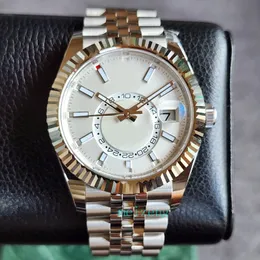 Luxury A brand-new Wristwatch BRAND NEW SKY-DWELLER 9001 326934 42MM ANNUAL 18K WHITE DIAL FLUTED WARRANTY 9004
