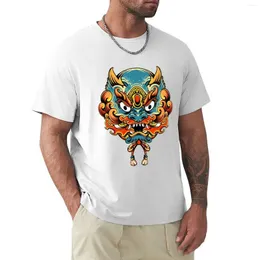 Polo da uomo Foo Dog T-Shirt Maglietta divertente Maglietta corta Abbigliamento estetico Camicie grandi e alte per uomo