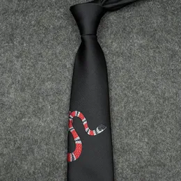 2023 New Designer Europe and America New Men's Fashionable Personalized Brodery Coral Snake Formal Business Professional Leisure Tie