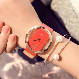 Nordic minority light extravagant stewardess watch female large dial very simple style simple temperament atmospheric fashion trend quartz watch