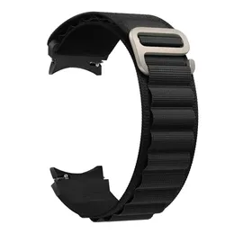 Посмотреть полосы 20 мм ремешка для Galaxy Watch 456 44 мм 40 мм 6 Классические 47 -мм 43 -мм Alpine Loop Nylon Bracelet Galaxy Watch 5 Pro 45 -мм полоса 230729