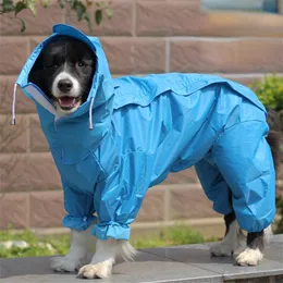Odzież dla psa Duże zwierzak psie płaszcz przeciwdeszczowy wodoodporne ubrania deszczowe kombina