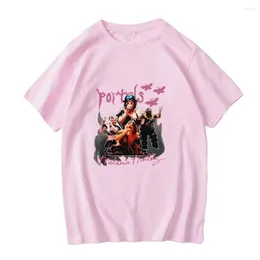 Camisetas Masculinas Melanie Martinez Portals Tour Men Anime Tshirt Cotton Tees Y2k Vintage T-Shirt Manga Curta Summer Tops Streetwear Fashion