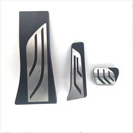 For BMW X5 X6 E70 E71 E72 F15 stainless steel gas fuel brake pedals plate AT footrest foot rest pedal cover pad312t
