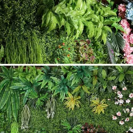 装飾的な花40x60cm偽の植物人工芝生草壁プラスチック芝のモスフェンスdiy屋外庭の家の背景装飾