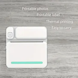1pc Impressora de Etiquetas Impressora Térmica, Pode Conectar Mobile BT, Baixar App Imprimir Foto Etiqueta de Texto Minicomputador BT Impressora de Escritório Portátil