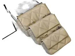 10A TOP bag Boy Designer Bag Handbag shoulder bag Sling Side Bag Calfskin Silver & Gold-Tone Metal Adjustable Chain Purse Metal Lock Gabrielle Quilted For Women 25&20CM