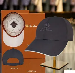 Loro piana męskie czapki mody baseball czapki bawełniane kaszmirowe czapki dopasowane czapki letnie haft haft casquette plaża luksusowe czapki o3rv#