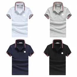 Projektant Mens Basic Business Polos T Shirt Fashion France marka T-shirts haftowane opaski na ramię