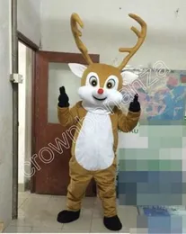 Masquerade Professional Deer Mascot Costume Cartoon Set Birthday Party Role-Playing Adult Size Carnival Christmas Gift