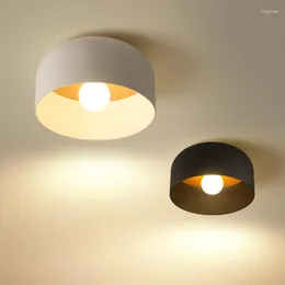 Ceiling Lights Creative Led Lamp Panel Minimalist Wood Grain Light For Study Bedroom Living Room Bar Home Decor Iron Lighting Appliance