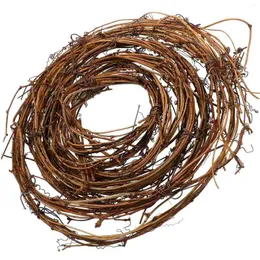 Dekorativa blommor Jul Vine Grapevine Garland Crafts Rattan Wreath Natural Wreaths Decor