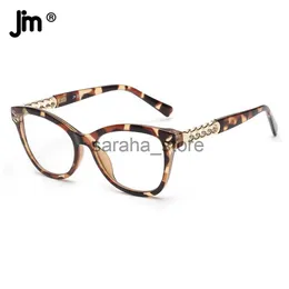 Sonnenbrille JM Progressive Multifokus-Lesebrille für Damen, Katzenauge, blaues Licht blockierende Leser, schwarze Schildkröte J230731