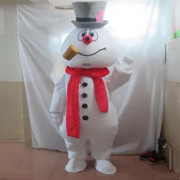 2018 High quality the head frosty the snowman mascot costume adult frosty the snowman costume2439