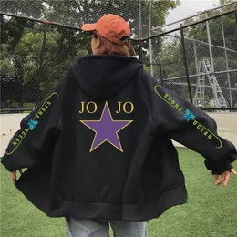 Mens Hoodies Sweatshirts Jojos Bizarre Adventure Stone Ocean Printing Hoodie Loose Unisex Anime Style Hoodie Autumn Spring Top 230729