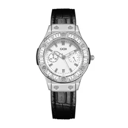 Женские высококачественные роскошные модные водонепроницаемые кварцевые часы с ремнем диаметром 34 мм