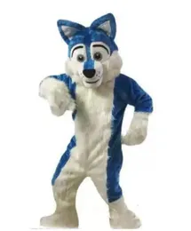 Fabryka gorąca niebieska husky pies maskotka kostium kreskówek wilk pies charakterystyczny