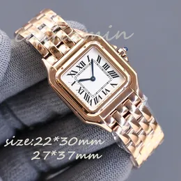 Orologi da donna per donna orologio di lusso per uomo orologi di design orologio quadrato da 22 mm cinturino in acciaio inossidabile Famoso orologio