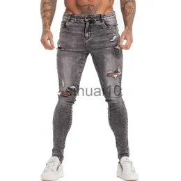 Męskie dżinsy Gingtto dżinsy chude fit męskie spodnie dżinsowe spodnie Slim Clothing Classic Homme Nowe przybysze Dropshipping moda hip hop 135 J230728