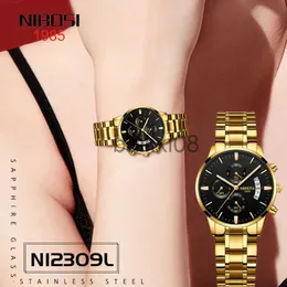 Diğer Saatler Nibosi Kuvars İzle Kadınlar Saatler Bayanlar Paslanmaz Çelik Kadın Brelez Saatleri Kadın Saat Relogio Feminino Montre Femme J230728