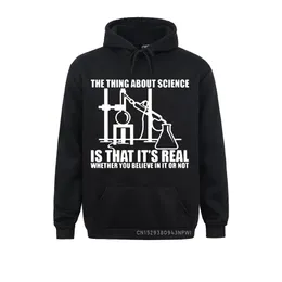 Herrtröjor tröjor True Science tror kemi experimenttryck för män manlig ateist vinter mode casual löst fit hoodie 230731