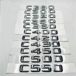 Bakre bagageutrymme Logo Emblem Number Letters för Mercedes Benz C Klass C280 C300 C320 C350 C360 C400 W203 W204 W211 W205209F
