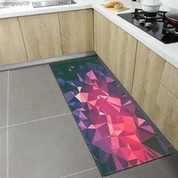 Tapetes Cozinha Tapete Entrada Casa Capacho Geometria 3D Sala Estar Quarto Decoração Tapete Corredor Banheiro Tapete Antiderrapante Tapis Chambre R230731