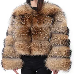 Women's Fur Faux Fur MAOMAOKONG 2022 Natural Real Fur Coat Women's Jackets Winter Vest Fashion Luxury Beige Khaki Short Leather Female Clothing HKD230727