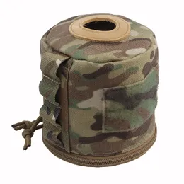 Ventilador militar camuflagem rolo de papel saco de armazenamento de acampamento ao ar livre MOLLE montado fita papel de sucção capa de toalha de papel HW67