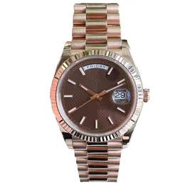 Erkekler 36mm 40mm2813 Roman Dial Mekanik Otomatik 904L Paslanmaz Çelik Bilezik Üçgen Çukur Su Geçirmez İzle Altın Gümüş Gülgold Bilek Geli Montre AAA