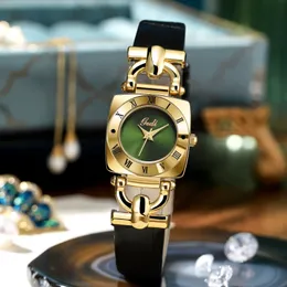 Relógio feminino relógios de alta qualidade designer de moda à prova d'água relógio de couro com bateria de quartzo