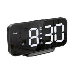 Skrivbordsklockor Oria Digital Alarm Clock 67in LED Bedside Desktop Electronic Snooze Time Night 1224H 230731