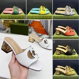 2023 Роскошные дизайнерские женщины вырезание скольздовые сандалии плоские сандалии.