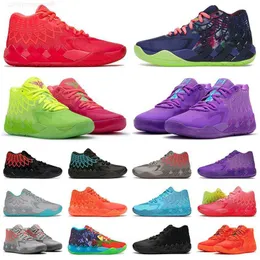 Lamelo Ball MB01 Casual Shoes Mens Designer Sneaker Rick och Morty Galaxy Buzz Black Red Blast Queen City Purple Prints Rock Ridge MB.01 Sport Lamelos MB 01 02 1 2 Trainer