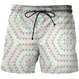 Shorts masculino estilo japonês e estampa 3D masculino curto praia secagem rápida corrida cordão design roupas de banho casuais