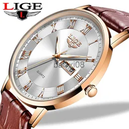 Andere Uhren Marke LIGE Frauen Uhr Rose Gold Montre Femme Frauen Ultra-dünne Mode Uhren Para Mujer Luxus Dame Handgelenk Uhren reloj Mujer J230728