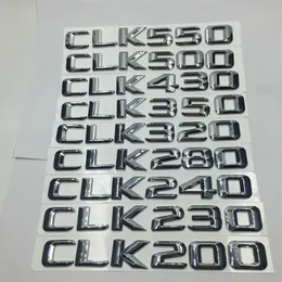 För Mercedes Benz CLK200 CLK230 CLK240 CLK280 CLK320 CLK350 CLK430 CLK500 CLK550 bakre svans Emblem Number Badge Sticker244x