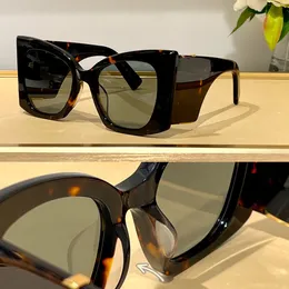 Blaze Havana/Green Cat Eye Солнцезащитные очки для женщин большие солнцезащитные очки летние оттенки солнечные оттенки ультрафиолетовые очки с коробкой