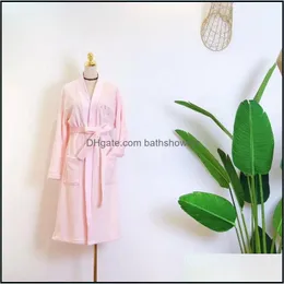 Bath Robe Dress Y Womens Pyjamas Bathrobe Homewear Fashion Dresses Luxury Designer Bathrobes Drop Delivery Home Garden EL Supplies Dhmyy