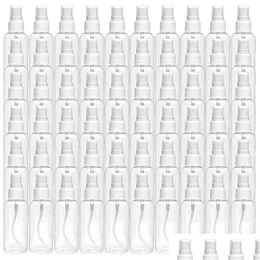 Förpackningsflaskor 30 ml 1 oz plastklart finmist spray på återfyllbar liten bärbar tom flaskprovbehållare för rengöring av droppe deliv otftu