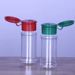 Set di bottiglie di spezie in plastica vuote per la conservazione di condimenti per barbecue sale pepe, flaconi di agitatori glitterati 60 ml/2 oz LL