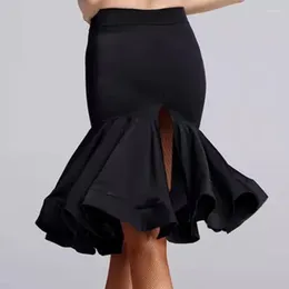 Scene Wear Fashion Ballroom Woman Latin Dance Kirt Topp som säljer sexig tango samba cha för kvinnor Robe danse latine femme