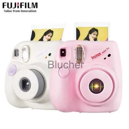فيلم Fuji Instant Camera Whitepink Mini 7 Camera for Mini Photo Paper Tutofocus Wristband for Girls عيد ميلاد هدايا عطلة جديدة X0731