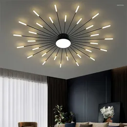 Plafoniere Lampadario moderno a LED Illuminazione interna per camera da letto Soggiorno Sala da pranzo Lampade in acrilico con decorazioni a girasole