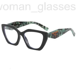 Occhiali da sole firmati P Family Irregular Glasses Cat Eye Polygon Anti Blue Light Thin K1195 7YAE