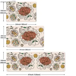 Tappeti New Food Print Tappetino da cucina Tappeto Tappetino Home Ingresso Zerbino Bagno Tappeto Soggiorno Tappeti decorativi R230731