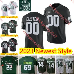 Bai Jobe MSU 축구 저지 Dillon Tatum Jaden Mangham Xavier Henderson Itayvion Brown Ronald Williams Stitched MSU Jerseys