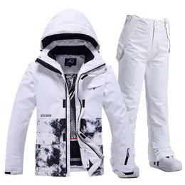 Outros Artigos Esportivos Cores da Moda Masculino ou Feminino Gelo Neve Conjuntos de Roupas de Snowboard Trajes de Esqui Impermeável Jaquetas de Inverno Calças Strap 230729