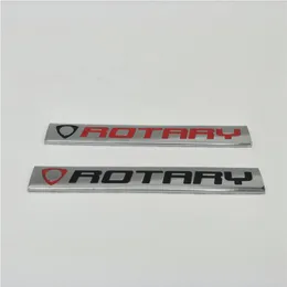 Red Black Chrome Rotary Rear Car Trunk Sign Badge Emblem Plate Decal2846